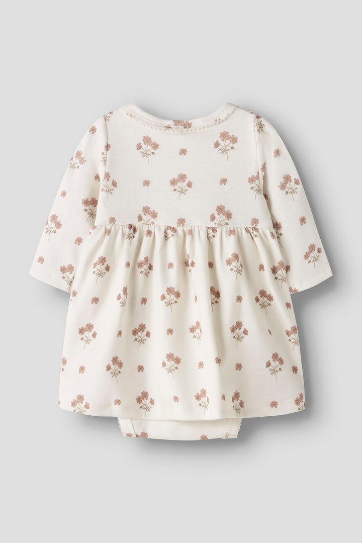 Lil' Atelier - Nbflayo Sif Ls Body Dress Lil - 5033047 Coconut Milk Flower Pink