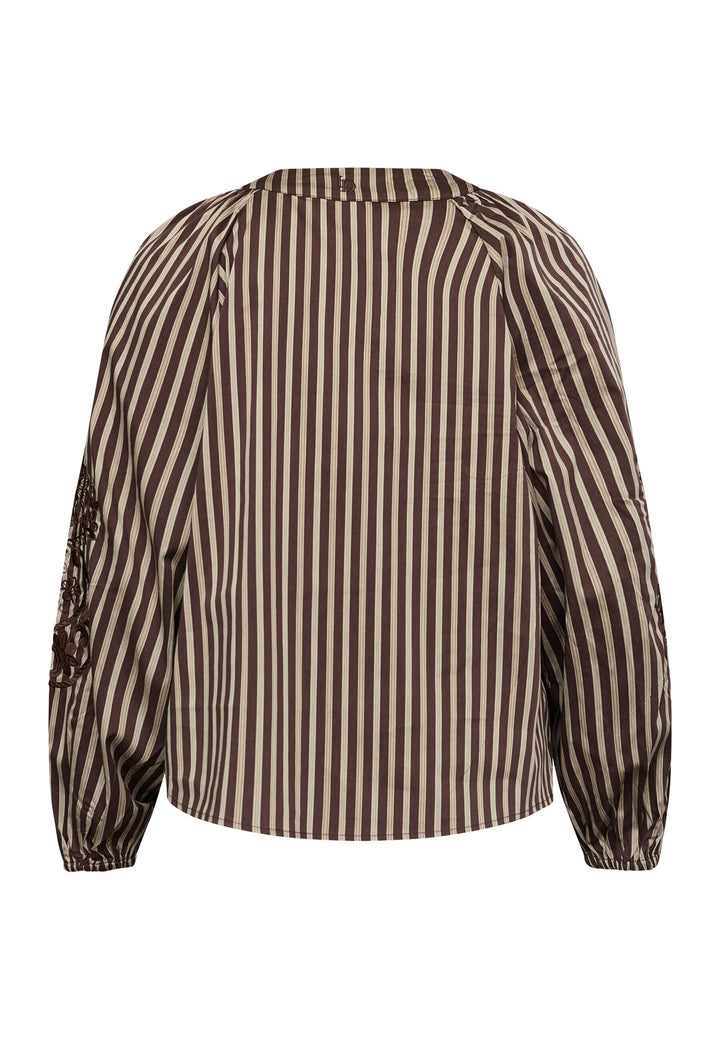 Love & Divine - Love1529-3 20428 - 833 - Brown Stripes Bluser 
