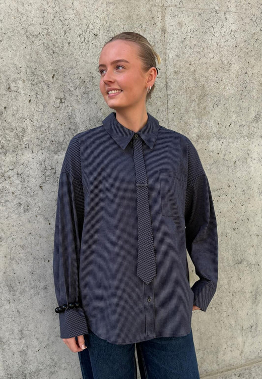 Love & Divine - Love1645-1 20540 - 841 - Navy Check Skjorter 