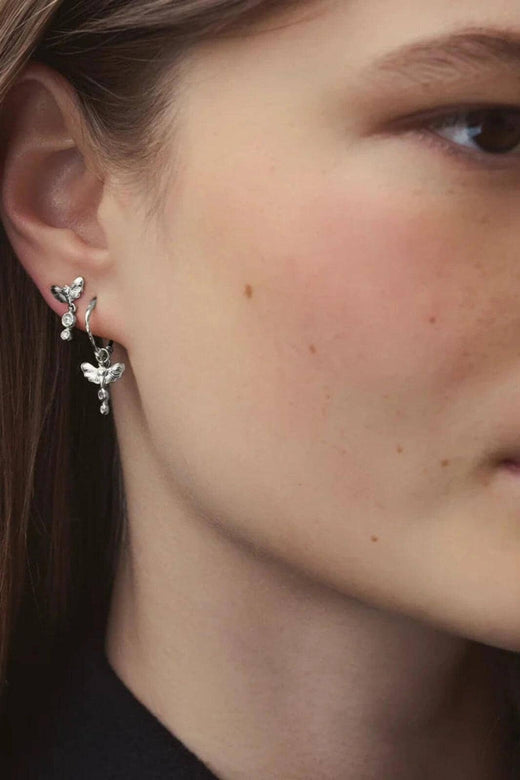 Maanesten - Fauna Ørering 10176c - Forsølvet Øreringe 