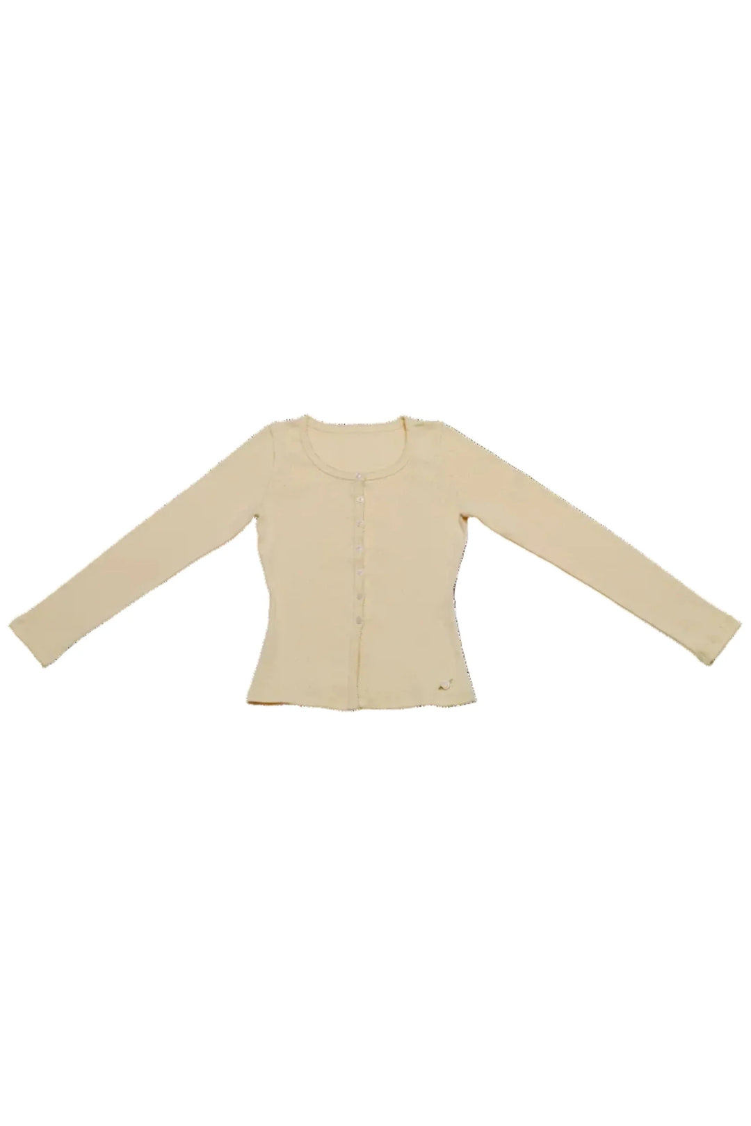 Maanesten - Winter Pointelle Cardigan Butter Yellow - 4294 Bluser 