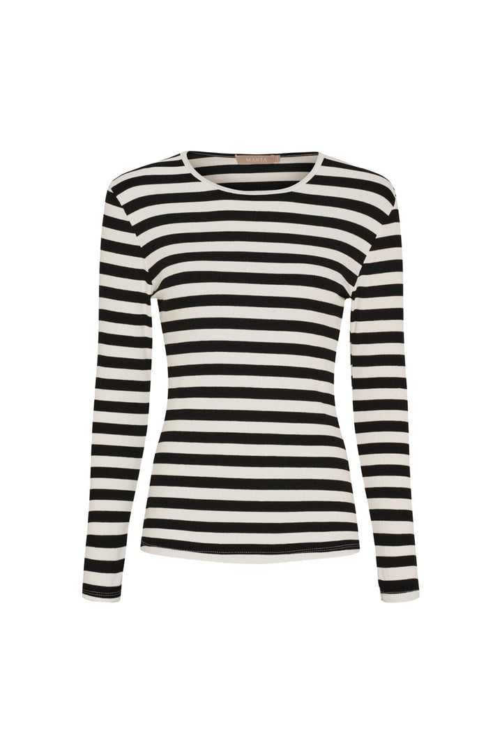 Marta Du Chateau - Mdcbegonia Ls Tee 7702 - Black