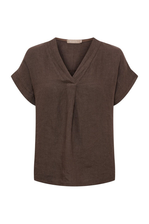 Marta Du Chateau - Mdcbellissima Blouse 86520 - Mocca