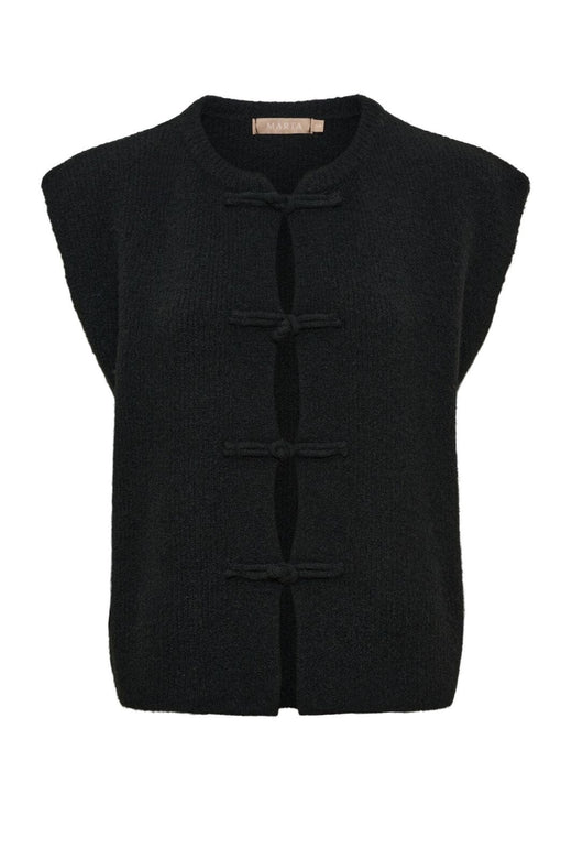 Marta Du Chateau - Mdccelestia Knit Vest 9980 - Black Veste 