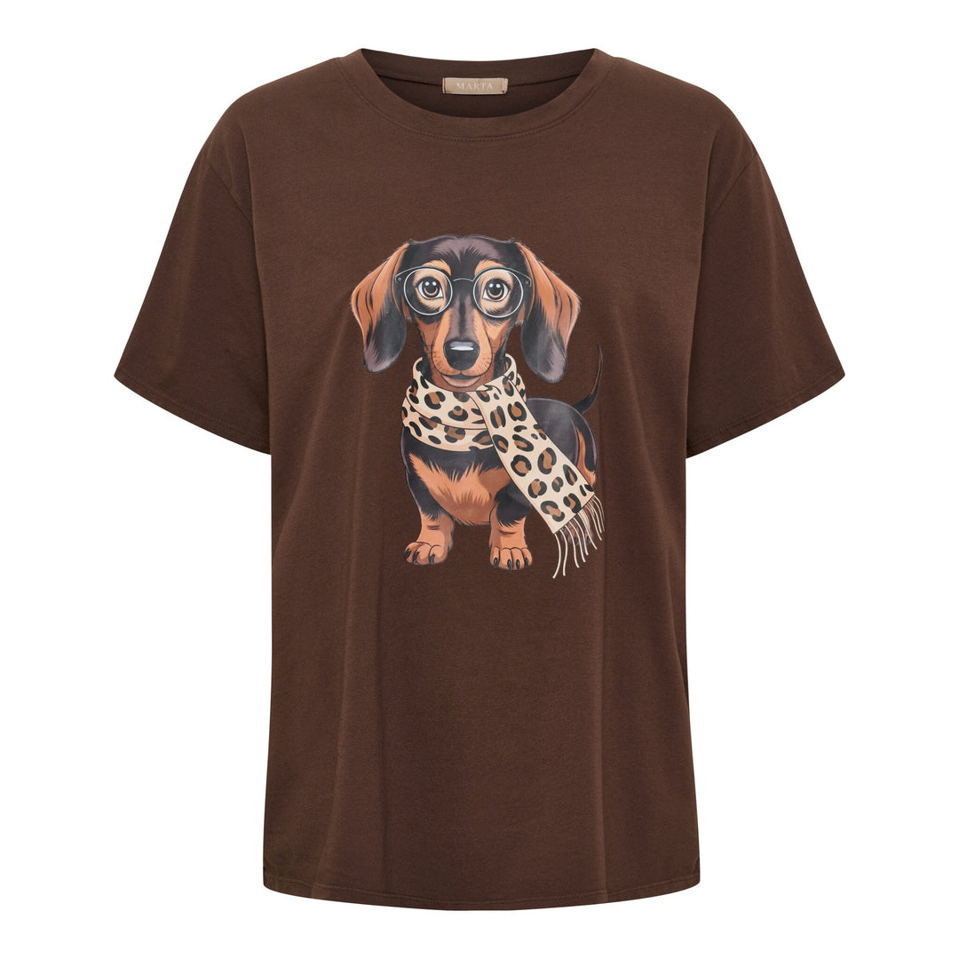 Marta Du Chateau - Mdcinge Tee 0532 - Chocolate T-shirts 