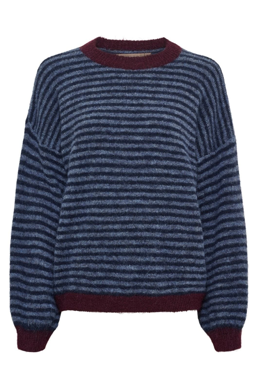 Marta Du Chateau - Mdcreverie Knit 9602 - Navy/Jeans Strikbluser 