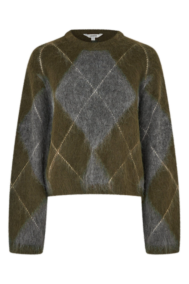 MbyM - Zelie-M 65301465 - Y89 - Argyle Olive Strikbluser 