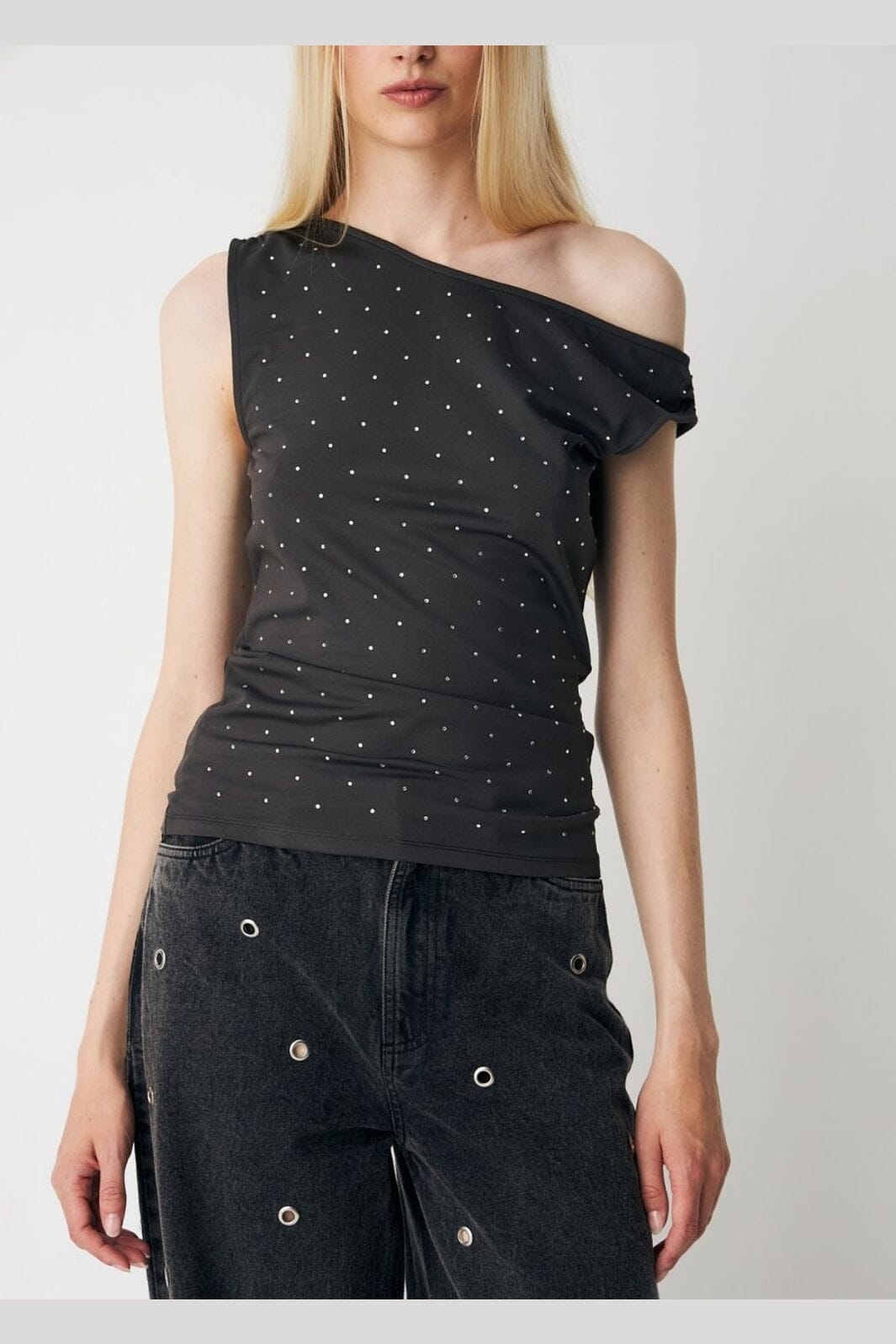 Modström - Himamd Rhinestone Top 59533 - 7706 - Bristol Black