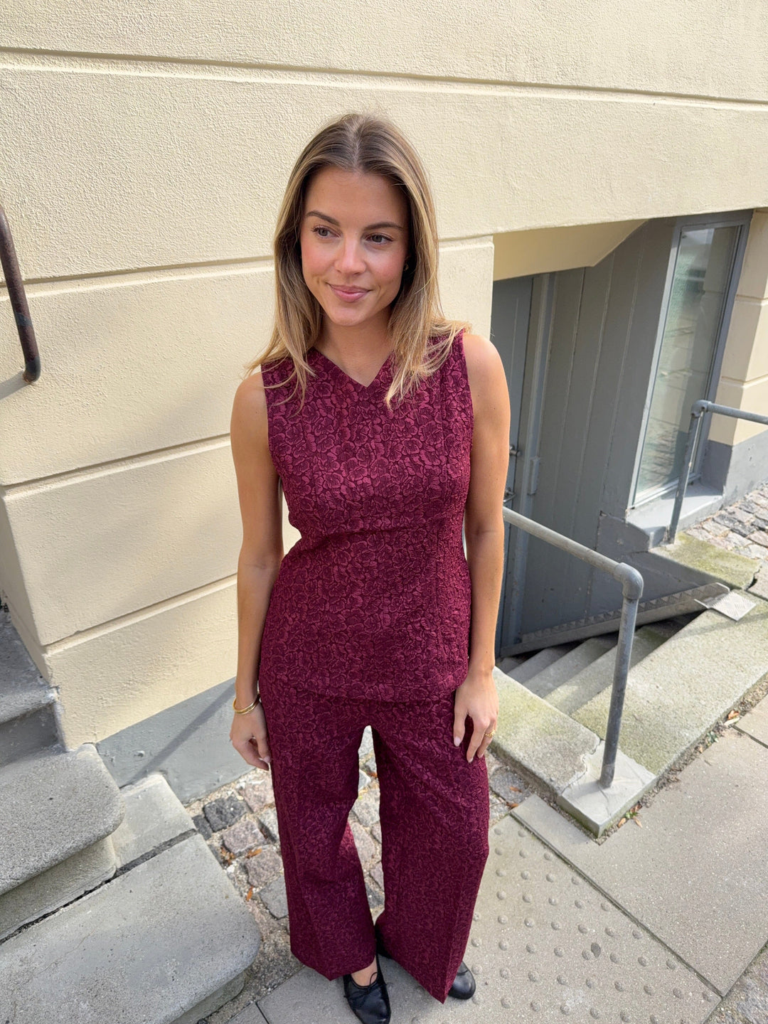 Modström - Hollismd Pants 57433 - 01447 - Windsor Wine Bukser 