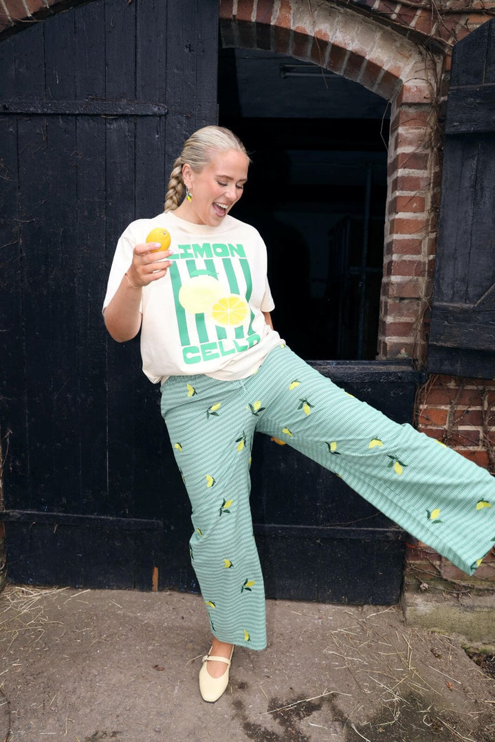Molly&My x Caroline Dan - Cassie Tee - Ivory W. Limon T-shirts 