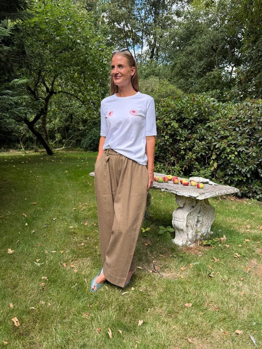 Molly&My x Julie Elsebeth - Stella Pants Pants - Dark Taupe Bukser 