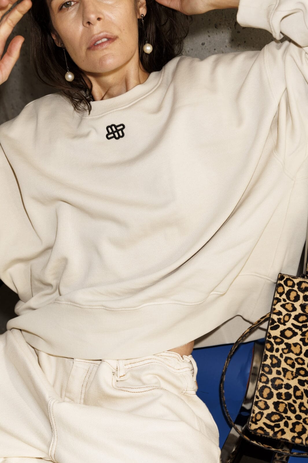 Munthe - Perne 252111425263 - 54 - Creme Sweatshirts 