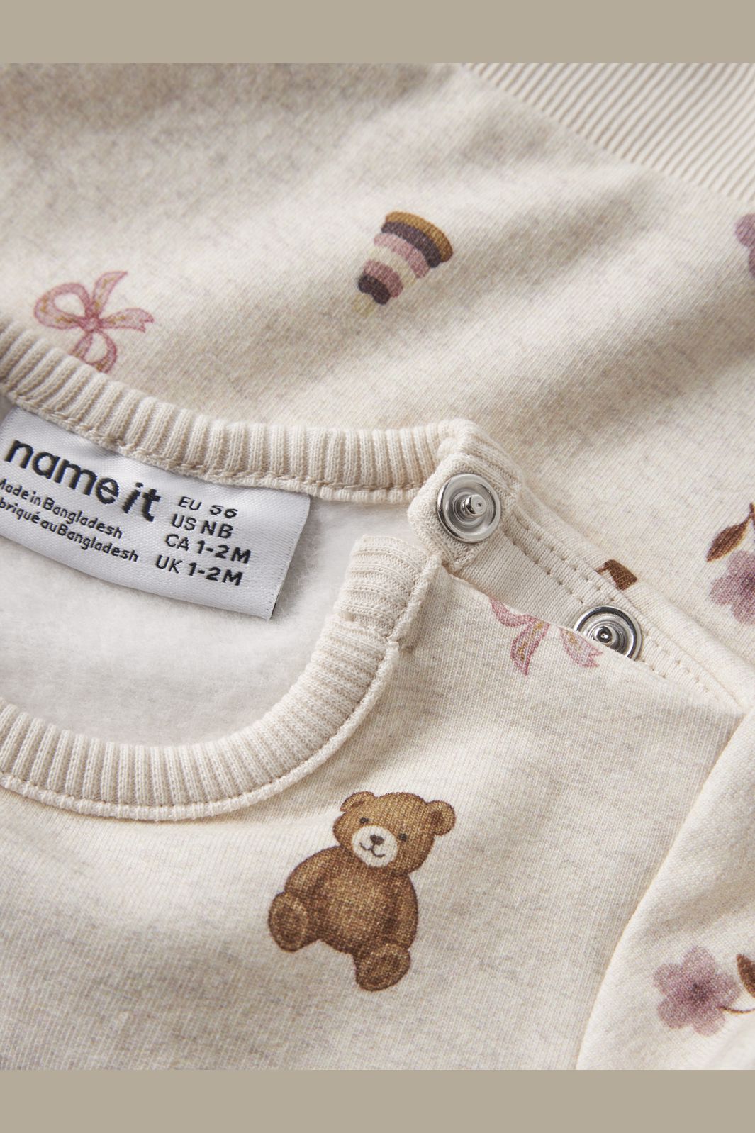 Name It - Nbfragine Ls Sweat - 5118521 Peyote Melange