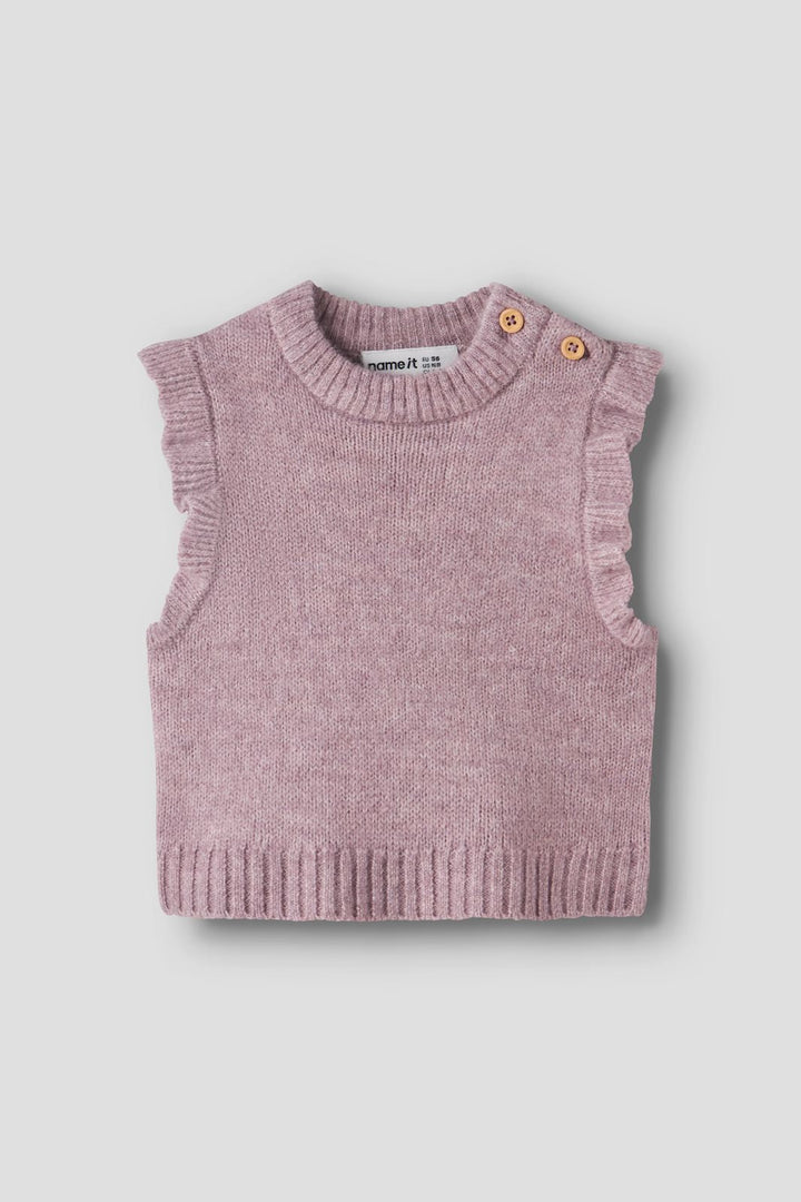 Name It - Nbfrosely Knit Slipover - 5115940 Mauve Shadows