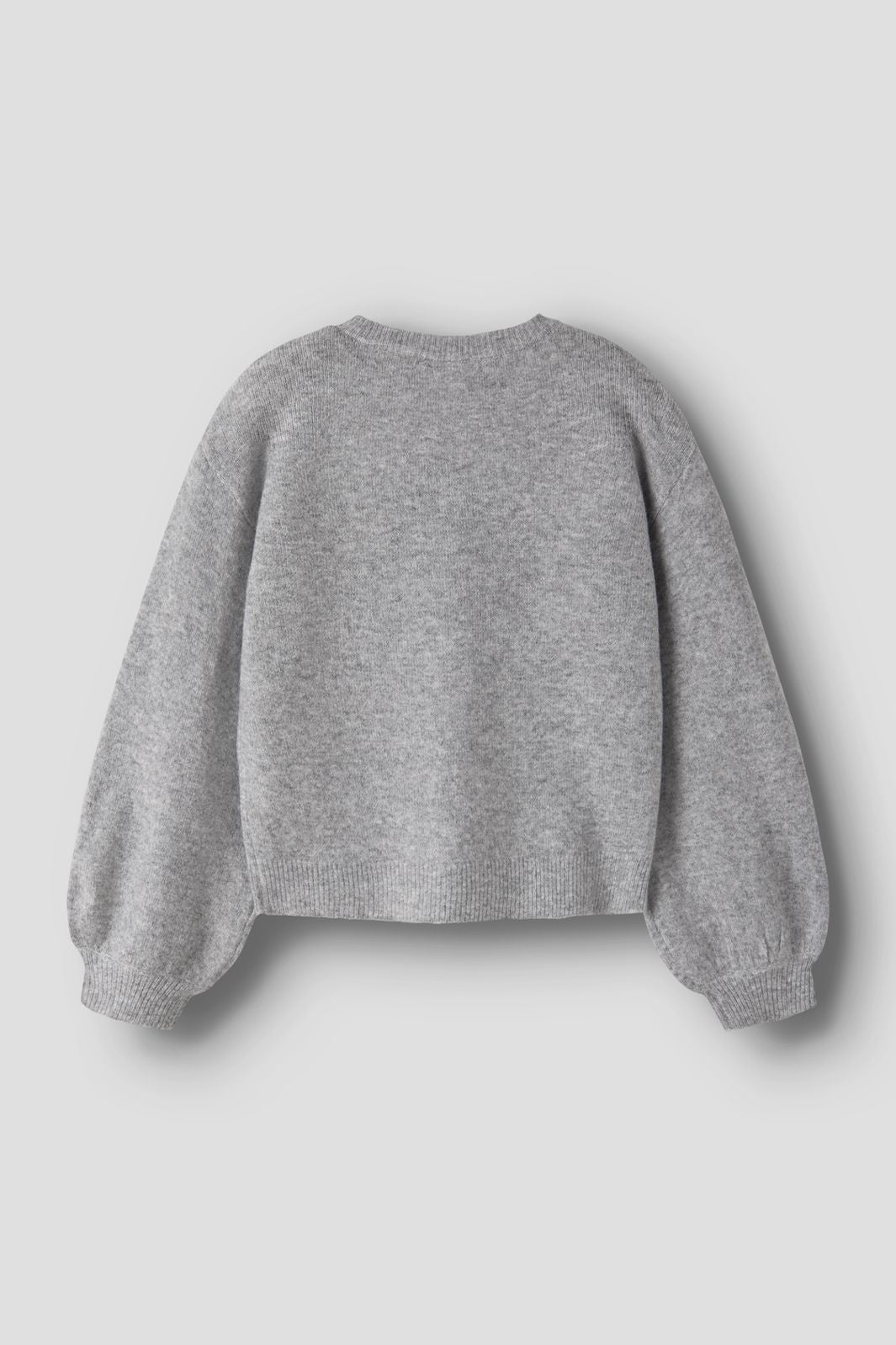 Name It - Nkfrima Ls Knit Card - 5116102 Grey Melange