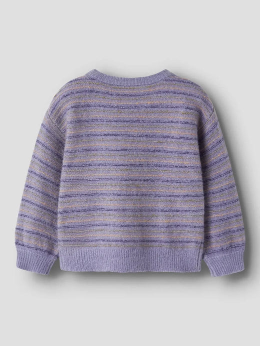 Name It - Nmfnoelle Ls Knit - 5075351 Heirloom Lilac Strikbluser 