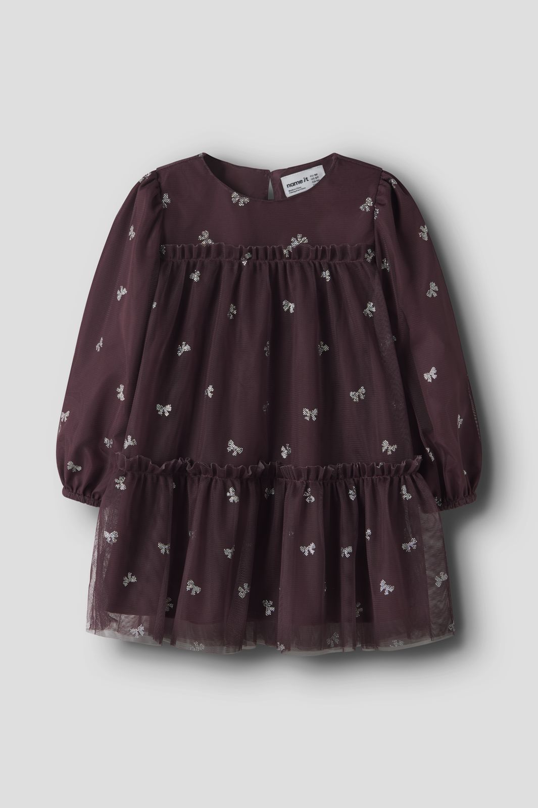 Name It - Nmframni Ls Dress - 5121741 Catawba Grape