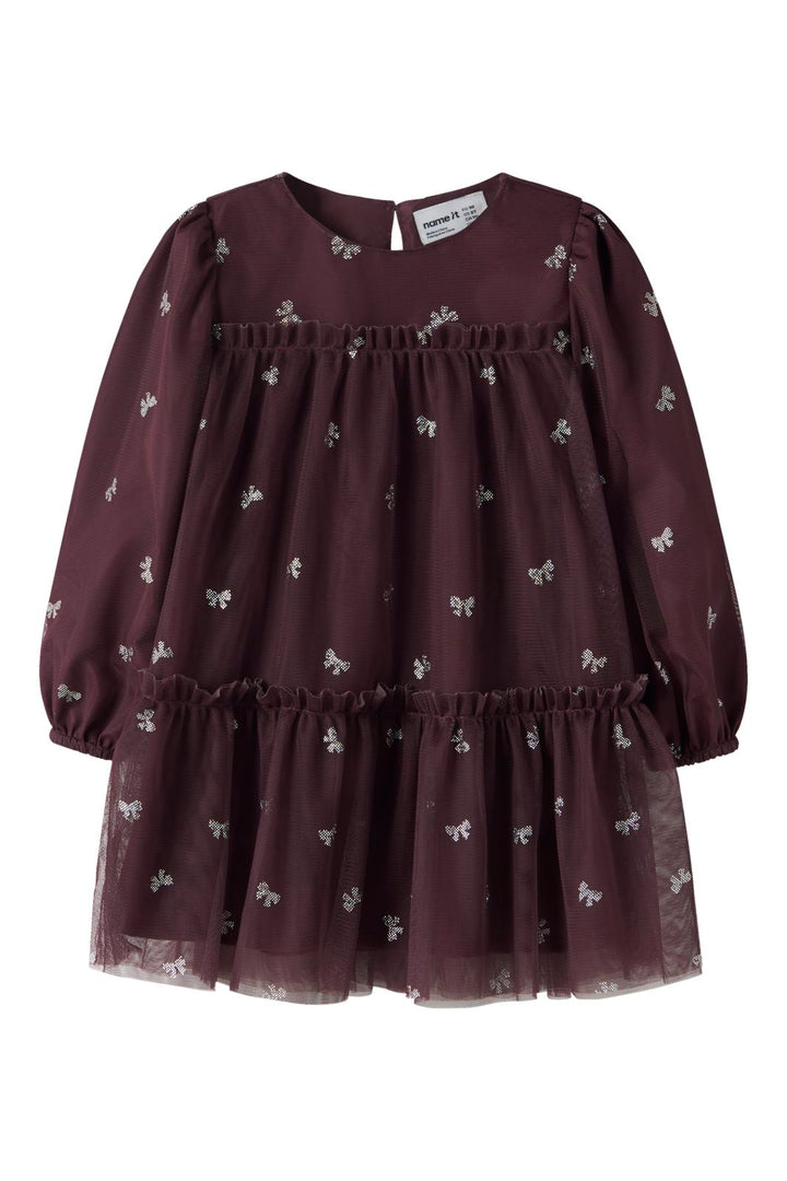Name It - Nmframni Ls Dress - 5121741 Catawba Grape
