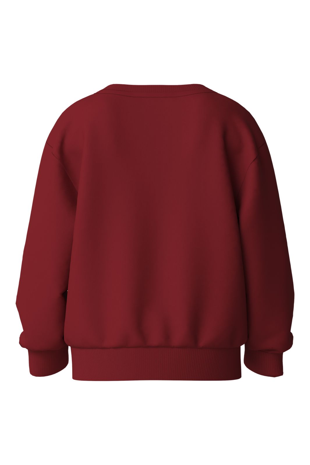 Name It - Nmfvertrud Ls Nreg Sweat - 5129003 Red Dahlia Reindeer Bow