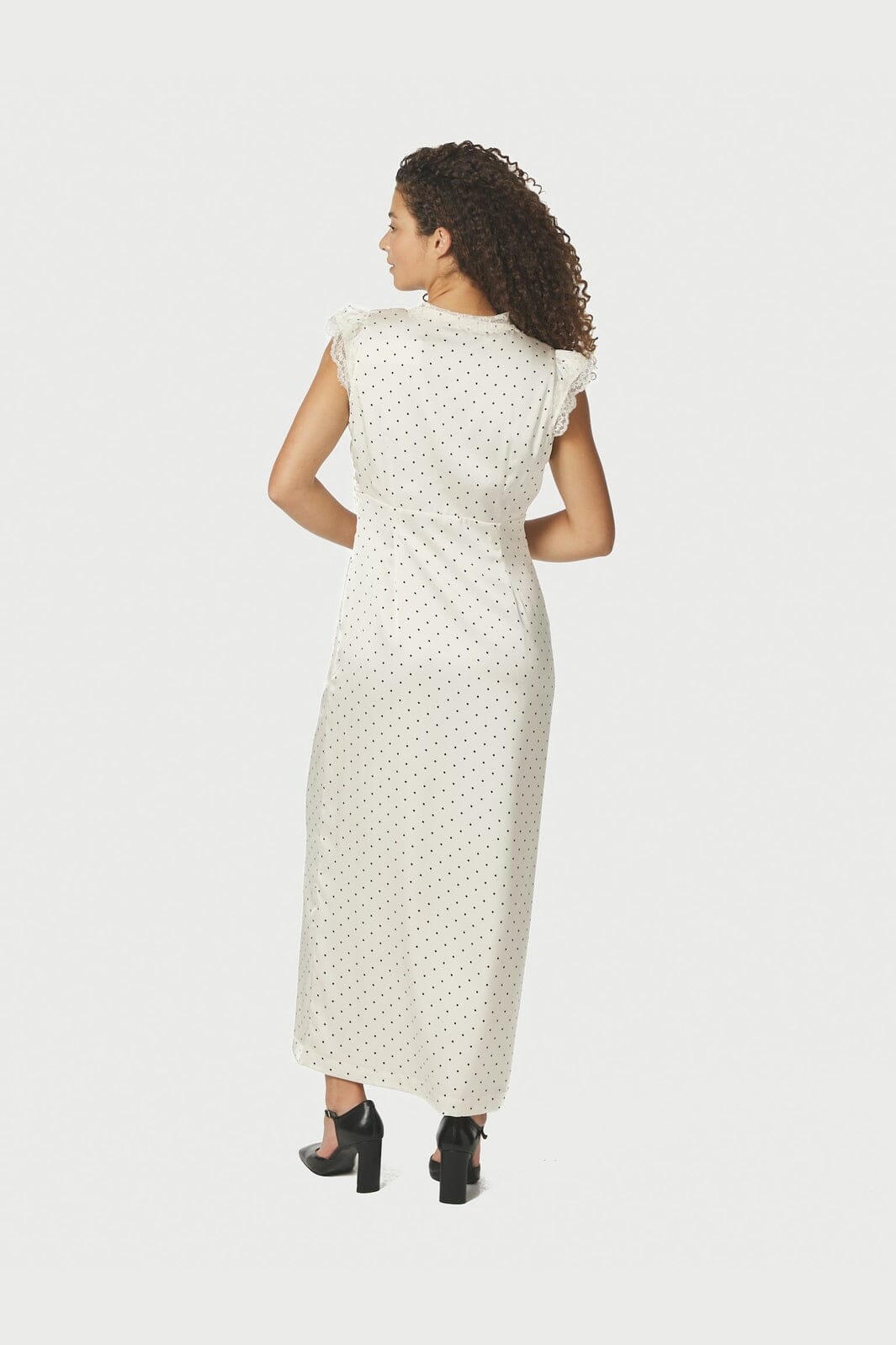 Neo Noir - Aniella Dot Dress 167777 - 122 - Creme