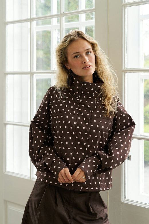 Neo Noir - Callisa Dot Jacket 167353 - 210 - Brown Jakker 