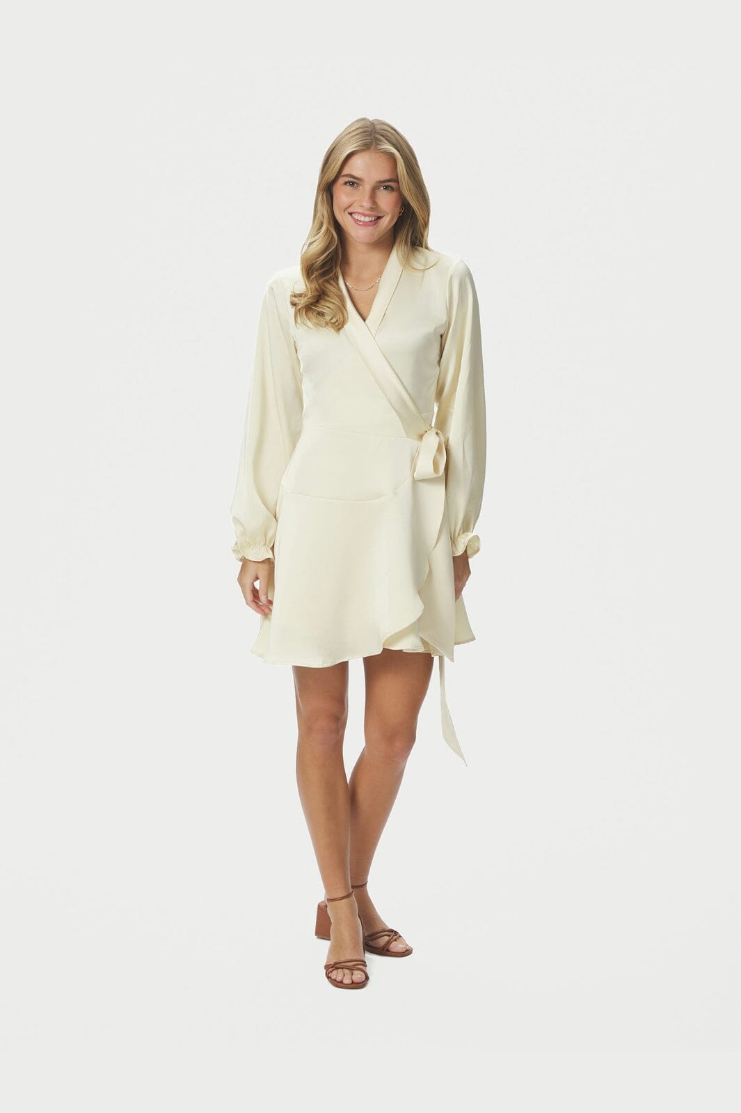 Neo Noir - Colbie Heavy Sateen Dress 166483 - 191 - Light Yellow