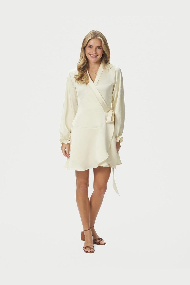 Neo Noir - Colbie Heavy Sateen Dress 166483 - 191 - Light Yellow