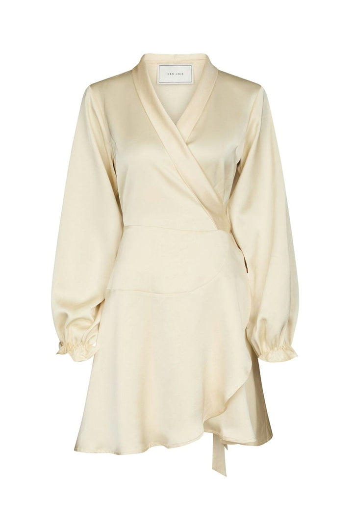 Neo Noir - Colbie Heavy Sateen Dress 166483 - 191 - Light Yellow