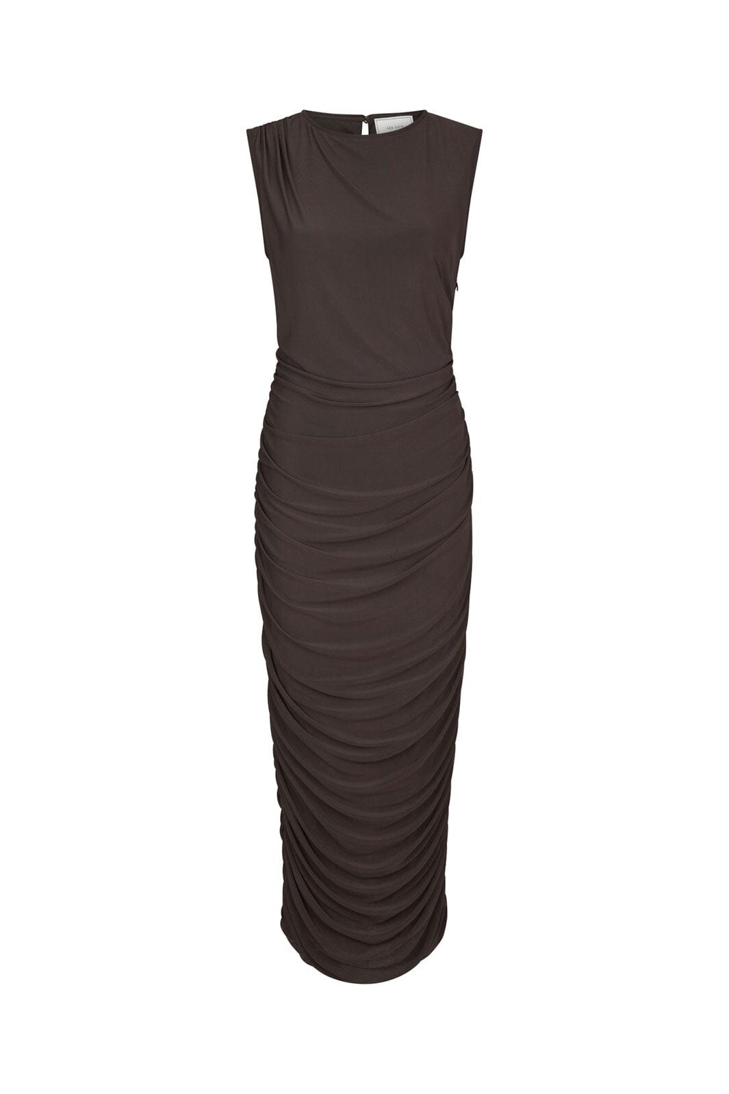 Neo Noir - Corilina Solid Mesh Dress 166088 - 210 - Brown