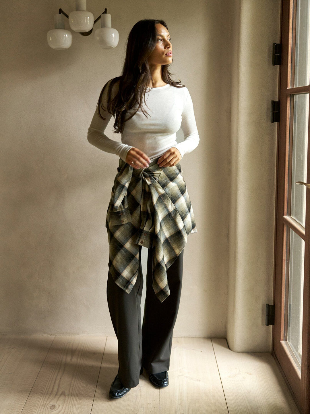 Neo Noir - Dalma Flannel Check Shirt 171678 - 151 - Army Skjorter 