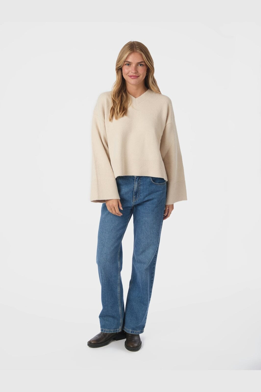 Neo Noir - Dova Knit Blouse 164912 - 124 - Ivory