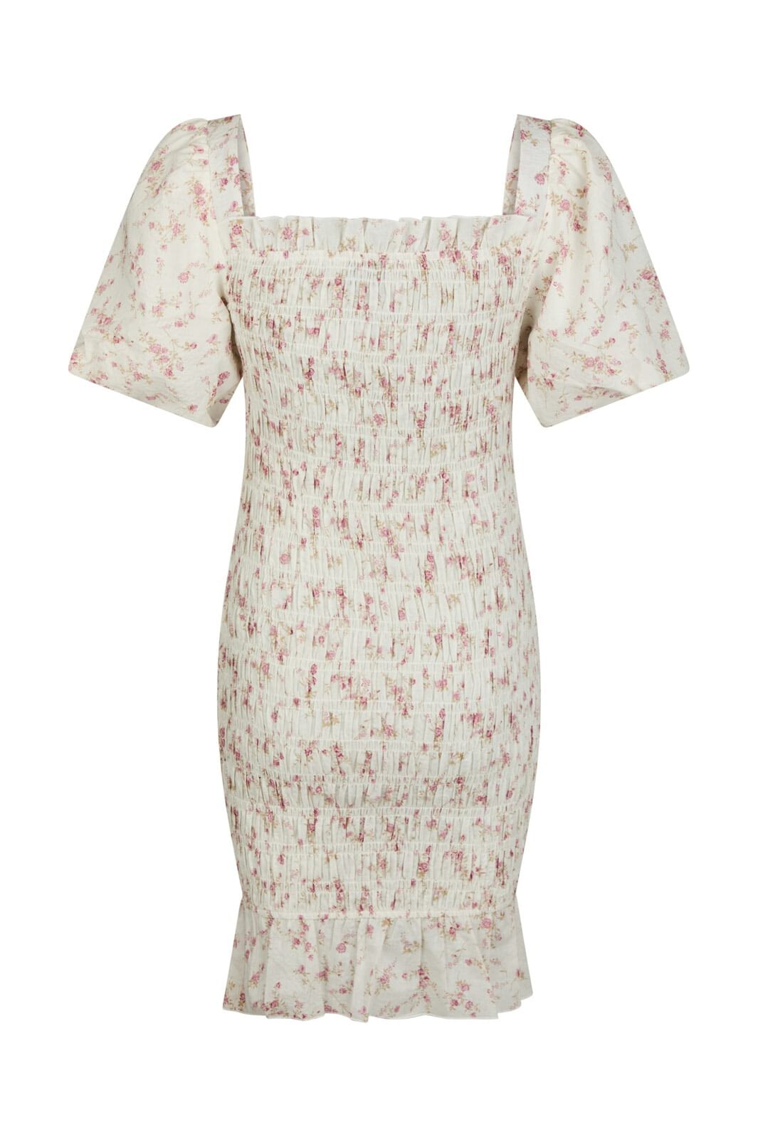 Neo Noir - Edena Smock Dress 164907 - 630 - Dusty Rose