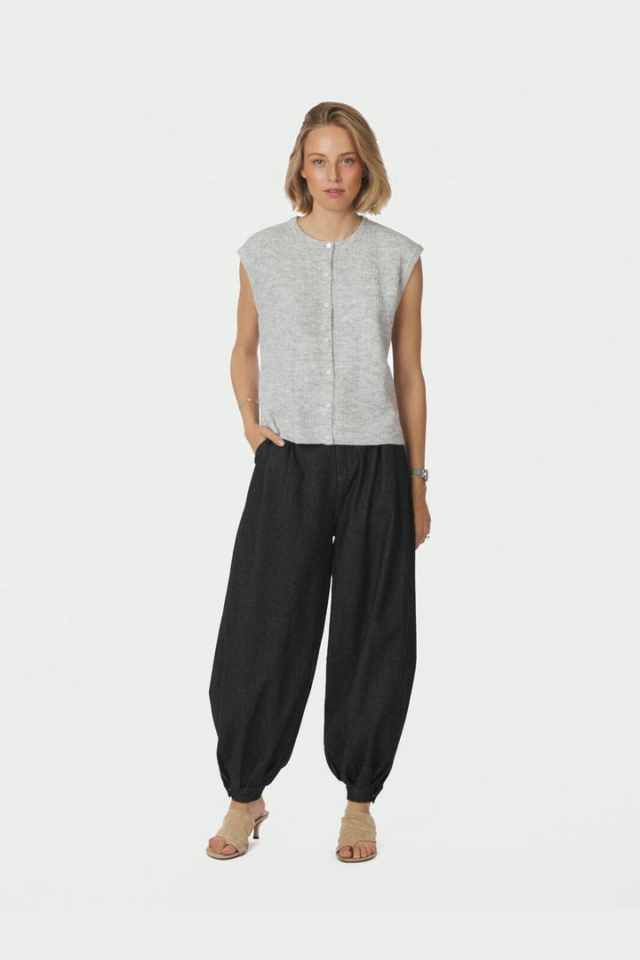 Neo Noir - Everest Knit Vest 164870 - 103 - Light Grey Melange