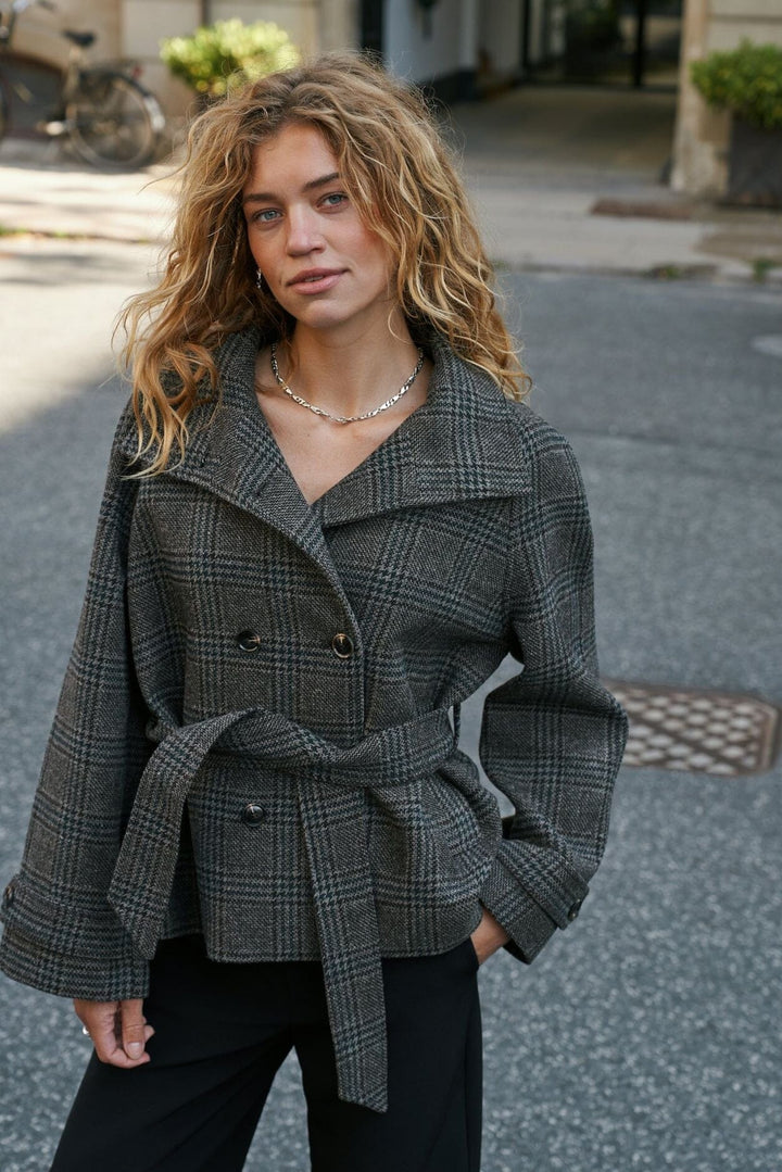 Neo Noir - Munet Check Jacket 170008 - 104 - Dark Grey Jakker 