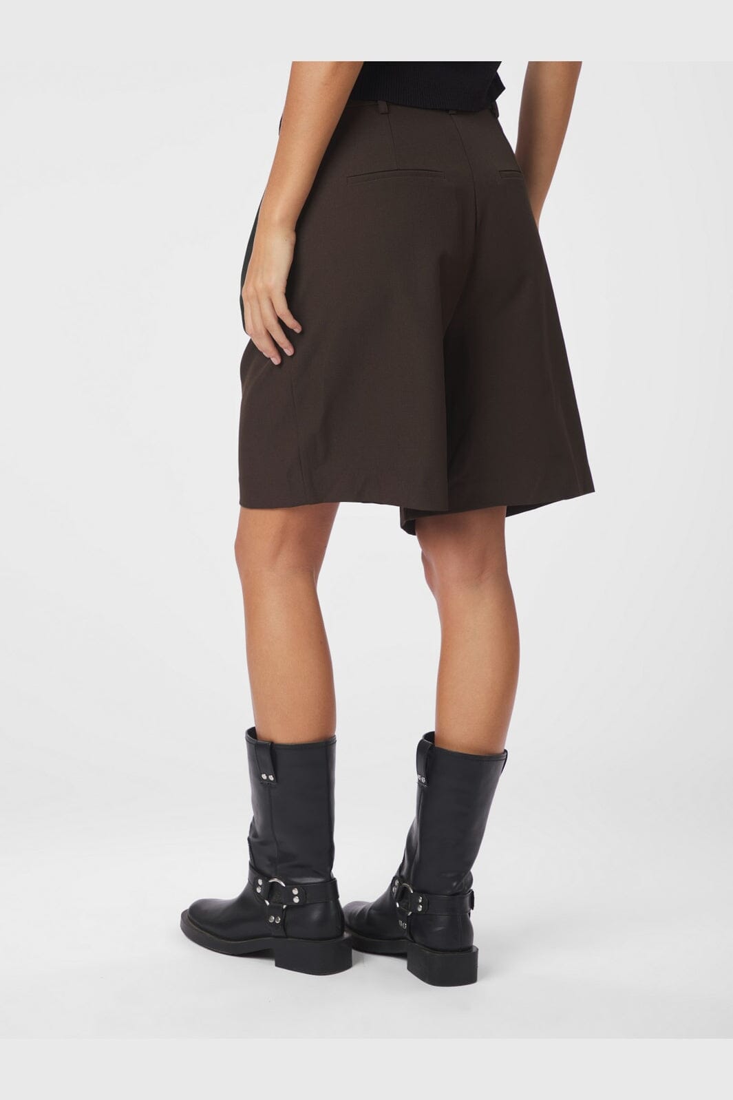 Neo Noir - Nika Structure Shorts 164538 - 676 - Dark Brown