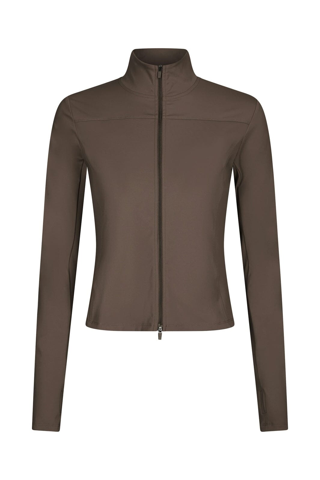 Neo Noir - Nolana Zip Blouse 167175 - 492 - Mushroom