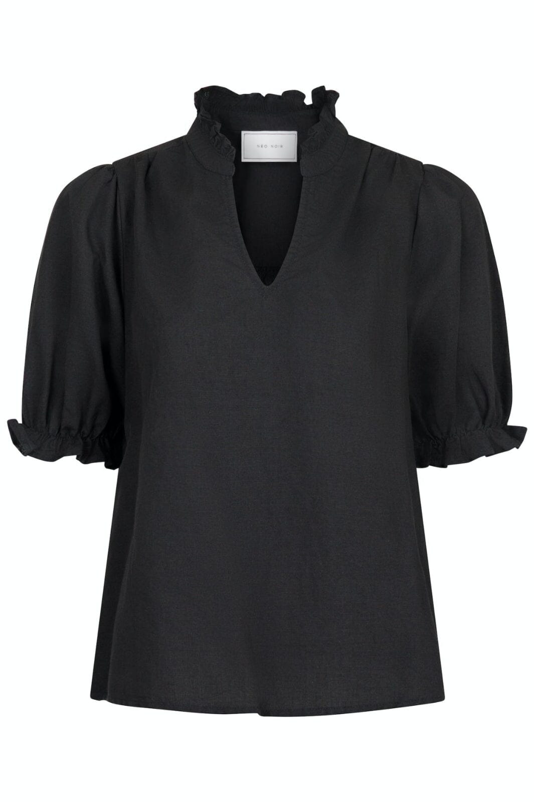 Neo Noir - Odesa Linen Blouse - Black