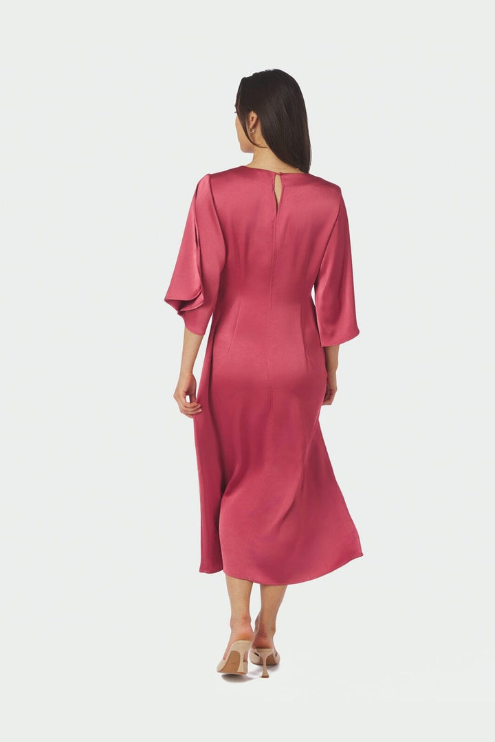 Neo Noir - Remara Heavy Sateen Dress 168447 - 430 - Cherry Pink
