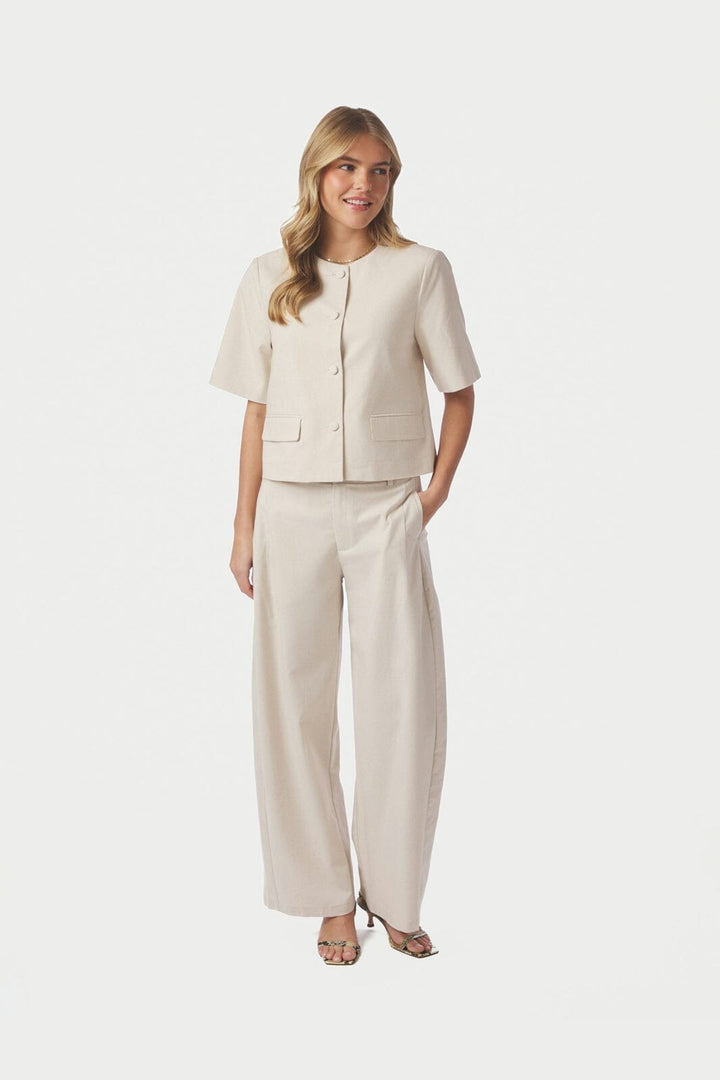 Neo Noir - Rory Linen Blouse 169243 - 122 - Creme