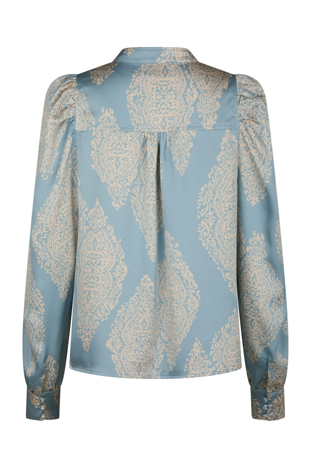 Neo Noir - Rosslyn Paisley Drop Blouse 163976 - 142 - Dusty Blue