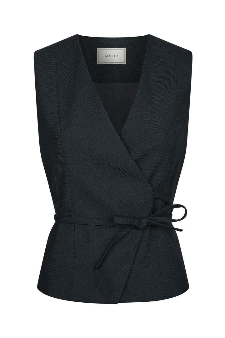 Neo Noir - Samara Melange Waistcoat 165293 - 141 - Navy