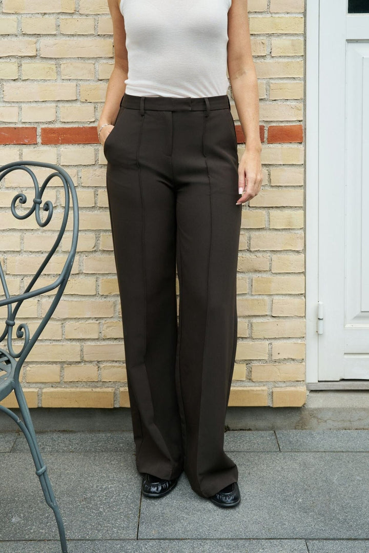 Neo Noir - Sury Suit Pants 165815 - 676 - Dark Brown Bukser 