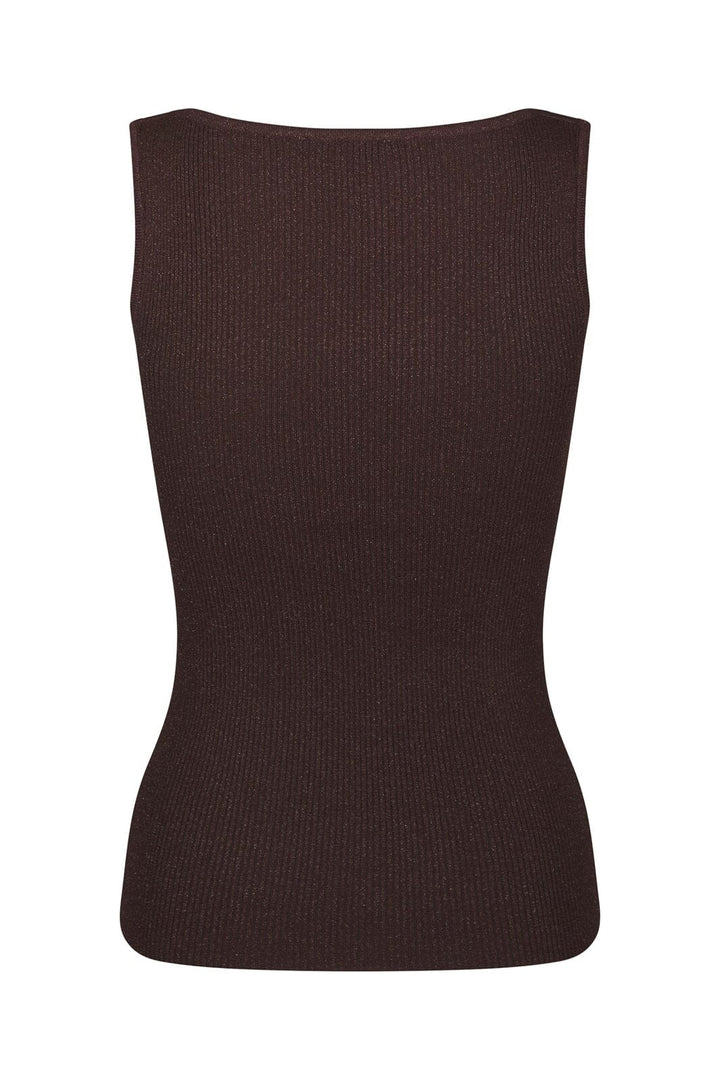Neo Noir - Talia Glitter Knit Top 161298 - 174 - Burgundy