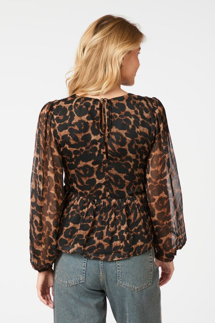 Neo Noir - Timmy Leo Blouse 164310 - Leopard