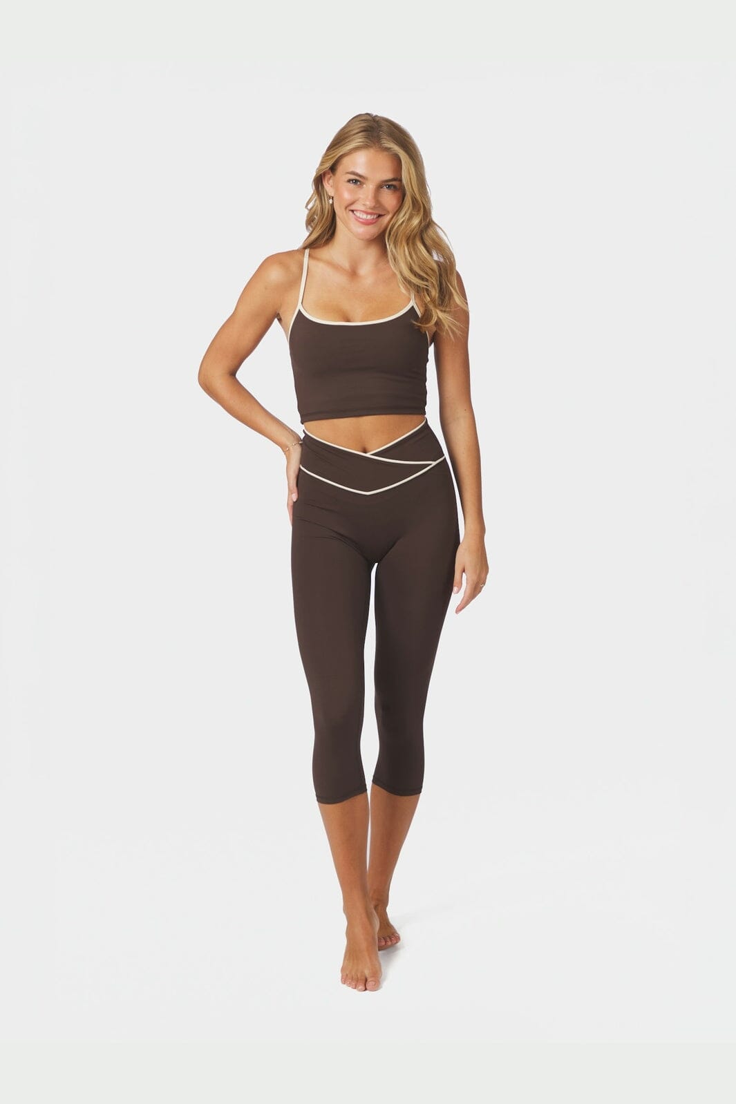 Neo Noir - Tirianna Contrast Top 170734 - 676 - Dark Brown
