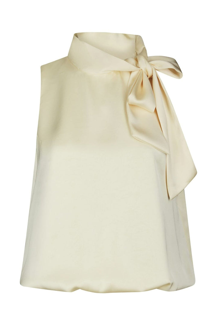 Neo Noir - Veda Heavy Sateen Top 168291 - 191 - Light Yellow
