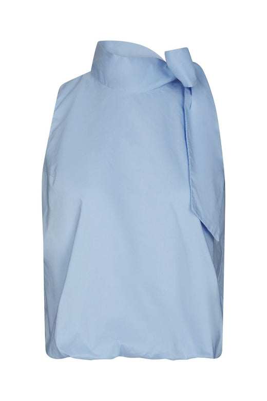 Neo Noir - Veda Poplin Top 168463 - 145 - Light Blue