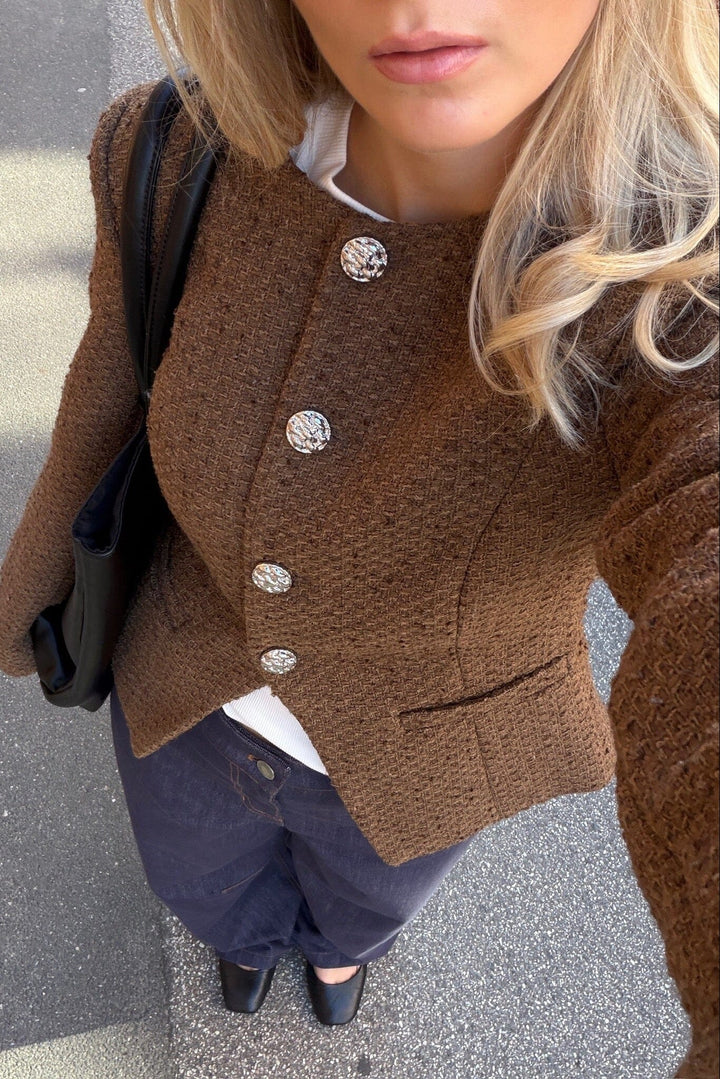 Noella - N-Kasaundra Ls Blazer 17180002 - 474 - Breen Blazere 