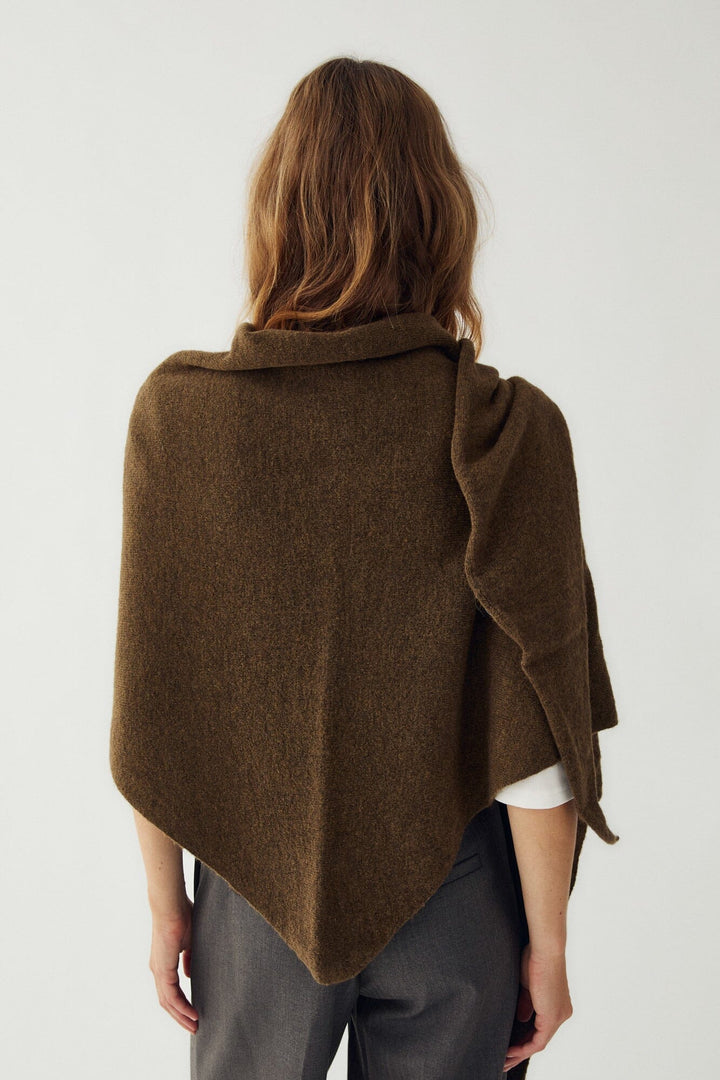 Noella - N-Loena Knit Scarf 13940001 - 1517 - Military Green Melange Tørklæder 