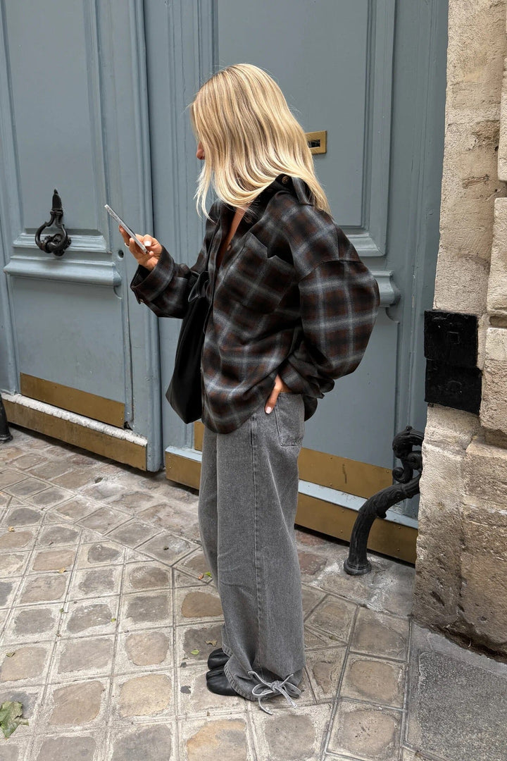 Noella - N-Marlon Shirt 18150002 - 528 - Danne Brown Blue Check Skjorter 